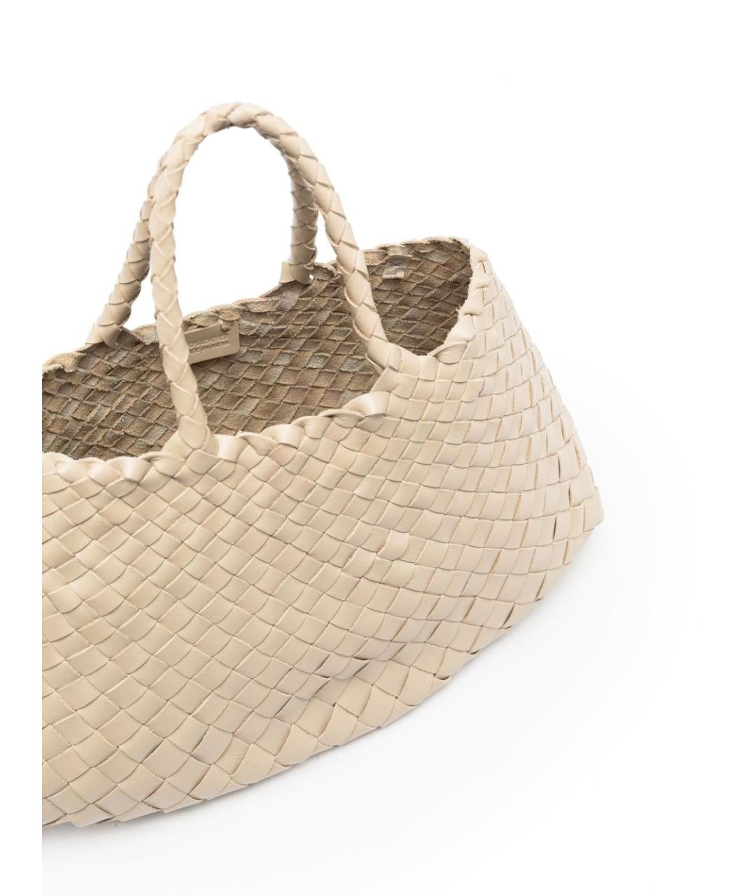 Dragon Diffusion Бежевая кожаная сумка тоут, фото 2