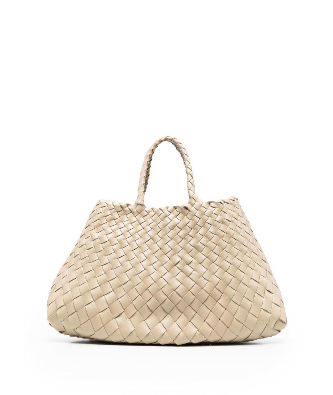 Dragon Diffusion Бежевая кожаная сумка тоут, фото 1