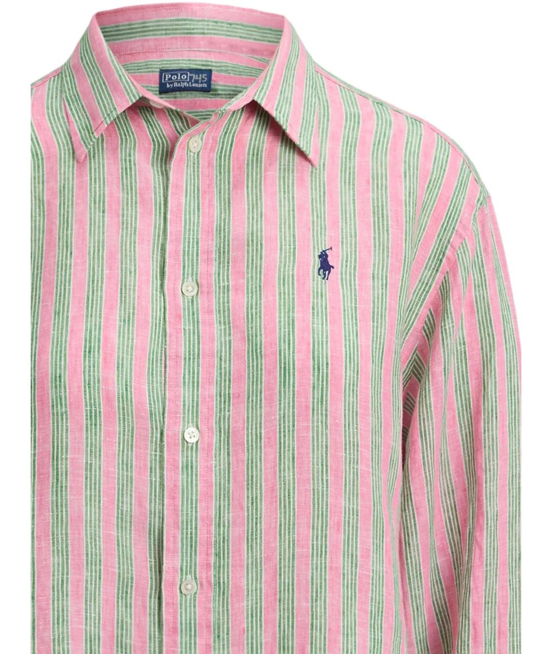 POLO RALPH LAUREN Мульти льняная рубашка, фото 2