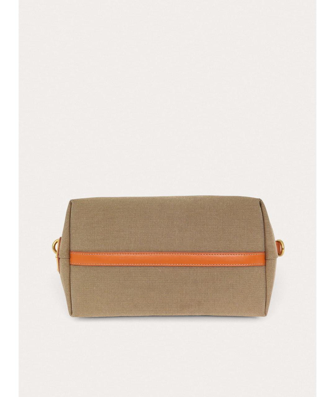 PRADA Бежевая тканевая сумка тоут, фото 5