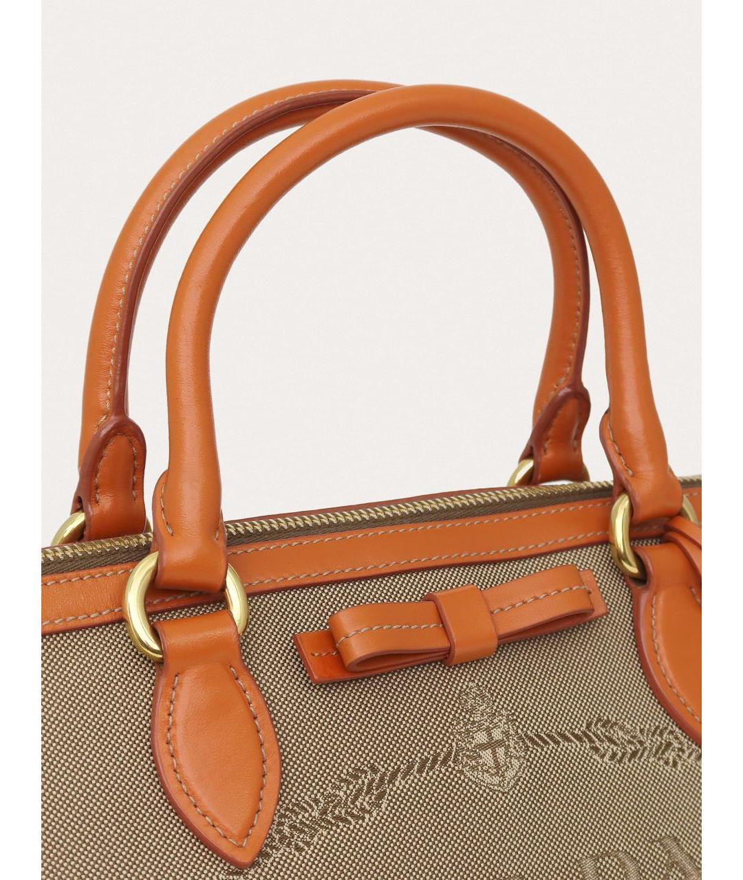 PRADA Бежевая тканевая сумка тоут, фото 7