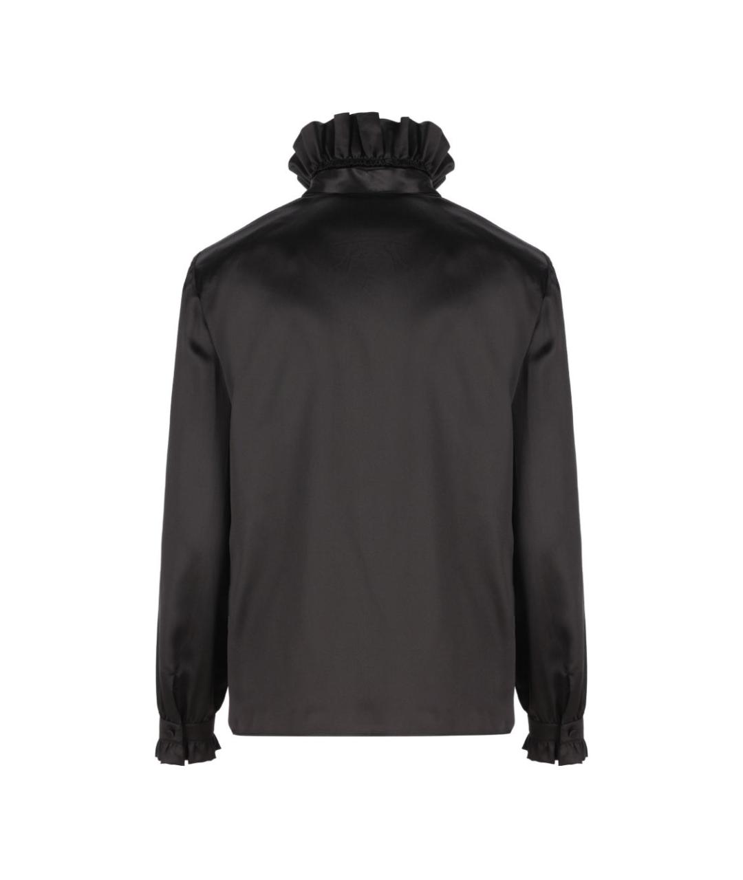 GUCCI Черная шелковая рубашка, фото 4