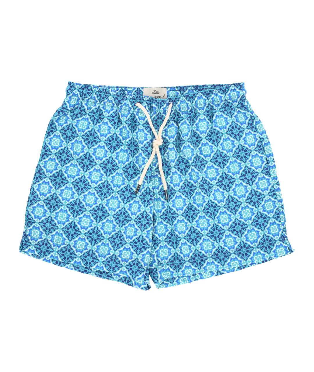 PENINSULA Голубые полиамидовые шорты, фото 1