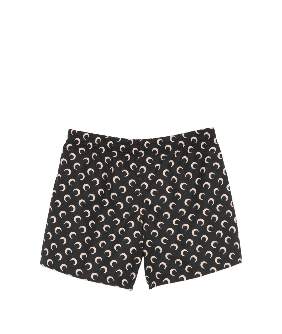 MARINE SERRE Черные полиамидовые шорты, фото 3