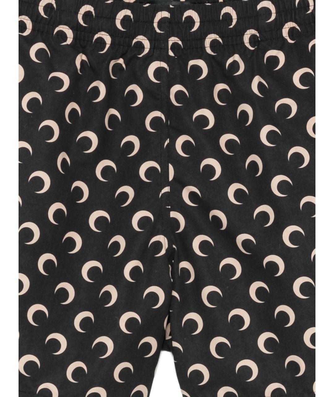 MARINE SERRE Черные полиамидовые шорты, фото 2