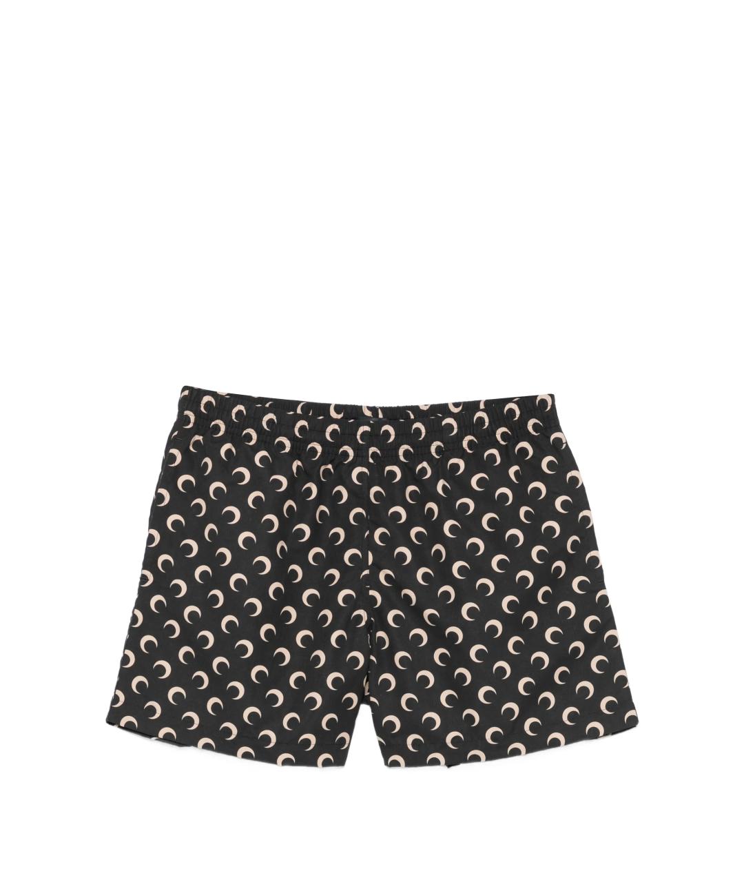 MARINE SERRE Черные полиамидовые шорты, фото 1