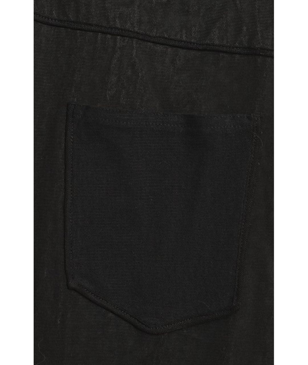 CHANEL Черные хлопко-эластановые брюки узкие, фото 4