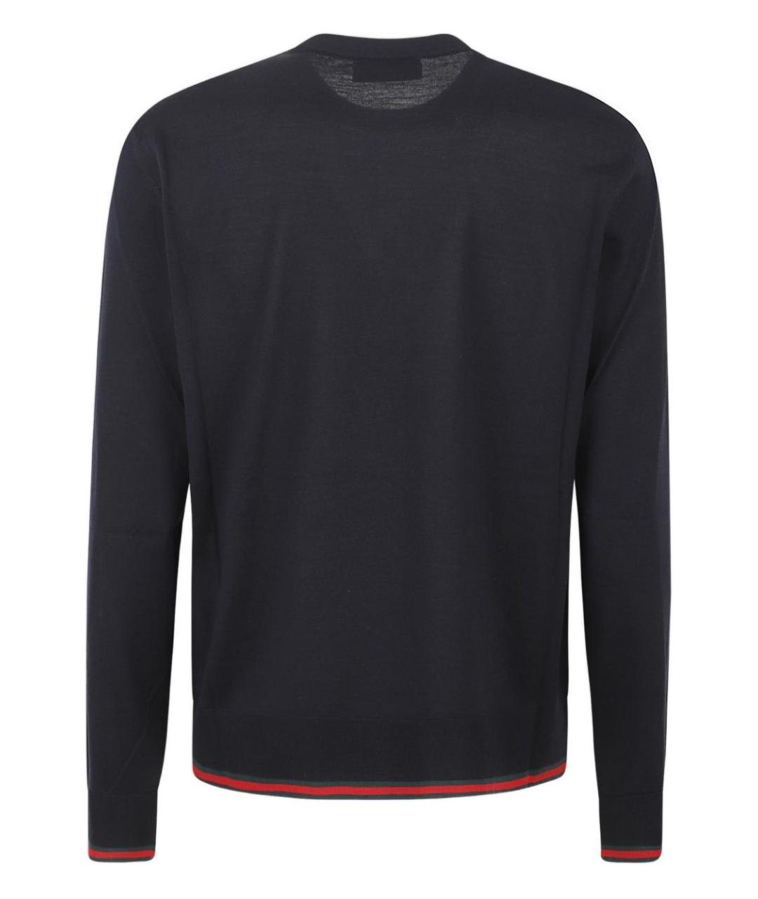 GUCCI Черный шерстяной джемпер / свитер, фото 3