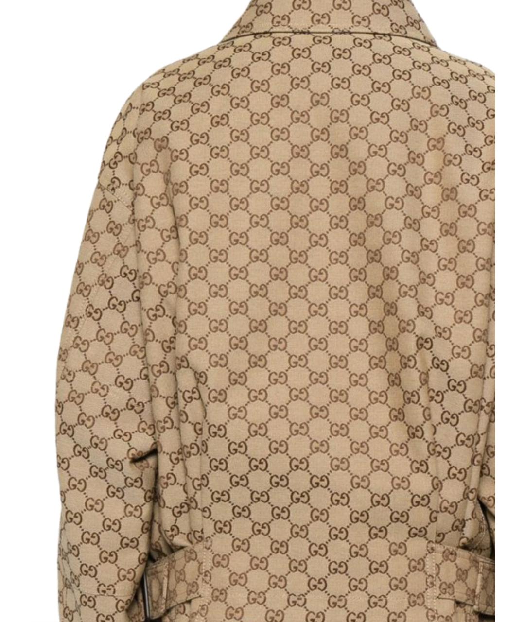 GUCCI Бежевая хлопковая куртка, фото 3