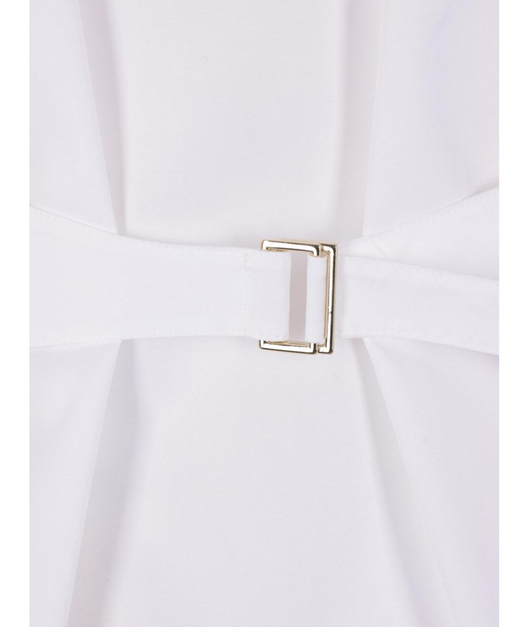 ALAIA Белое хлопковое повседневное платье, фото 4