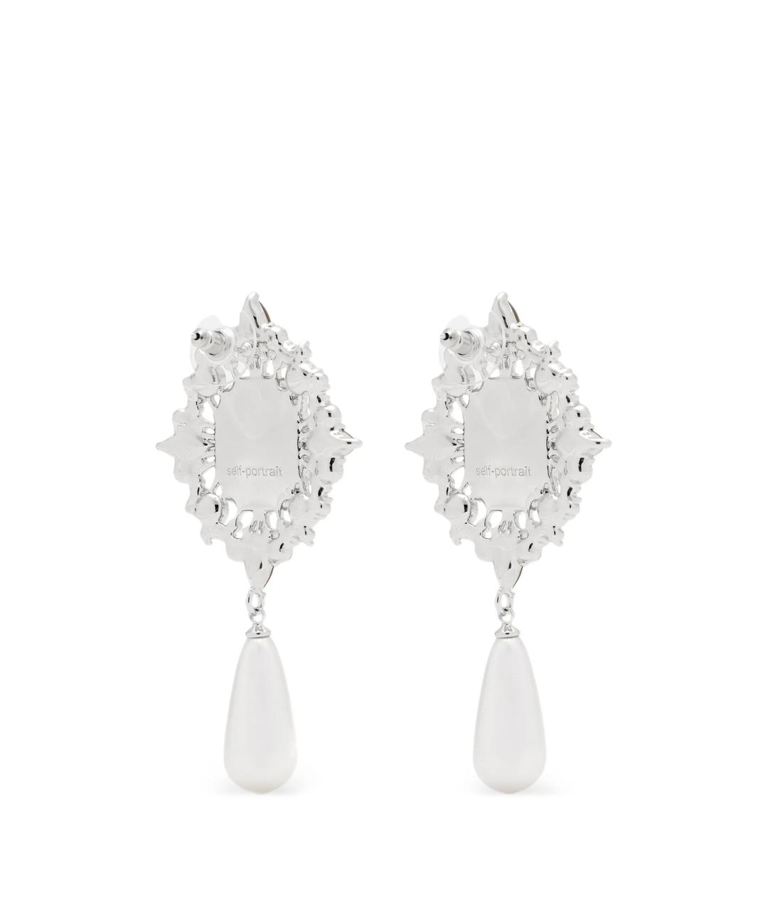 SELF-PORTRAIT Серебряные металлические серьги, фото 3