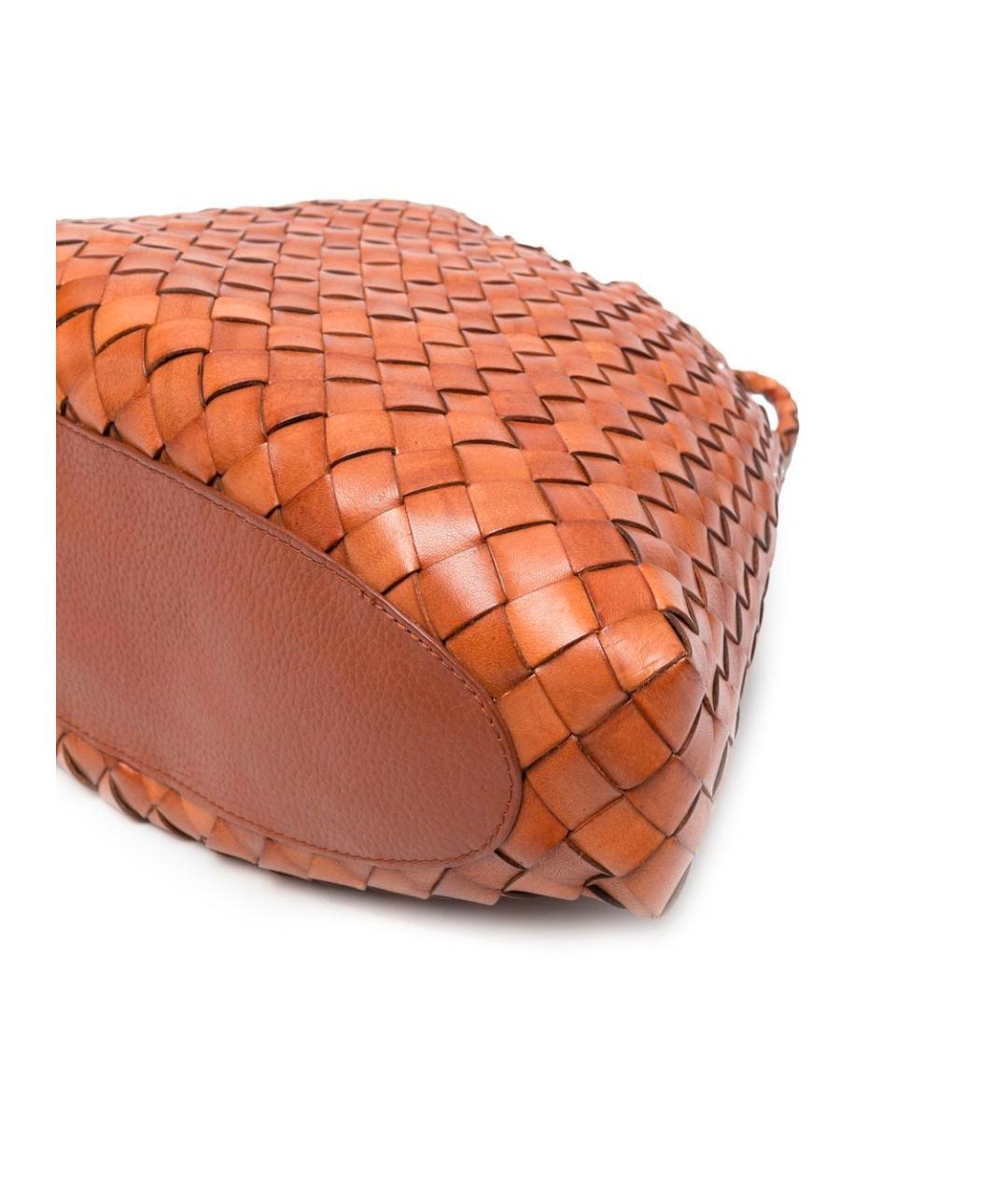 Dragon Diffusion Коричневая кожаная сумка тоут, фото 4