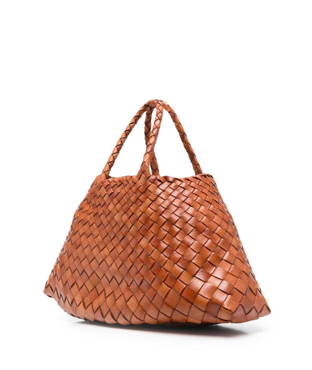 Dragon Diffusion Коричневая кожаная сумка тоут, фото 2