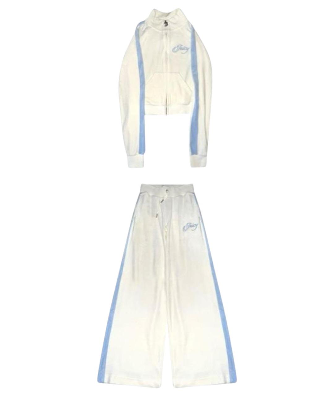 JUICY COUTURE Белый велюровый спортивные костюмы, фото 1