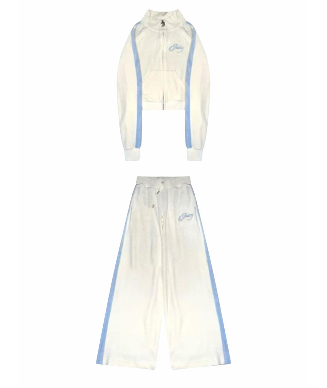 JUICY COUTURE Белый велюровый спортивные костюмы, фото 1