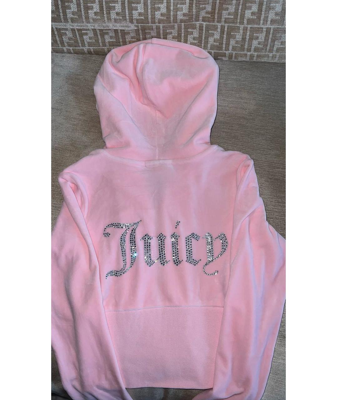 JUICY COUTURE Розовый велюровый спортивные костюмы, фото 4
