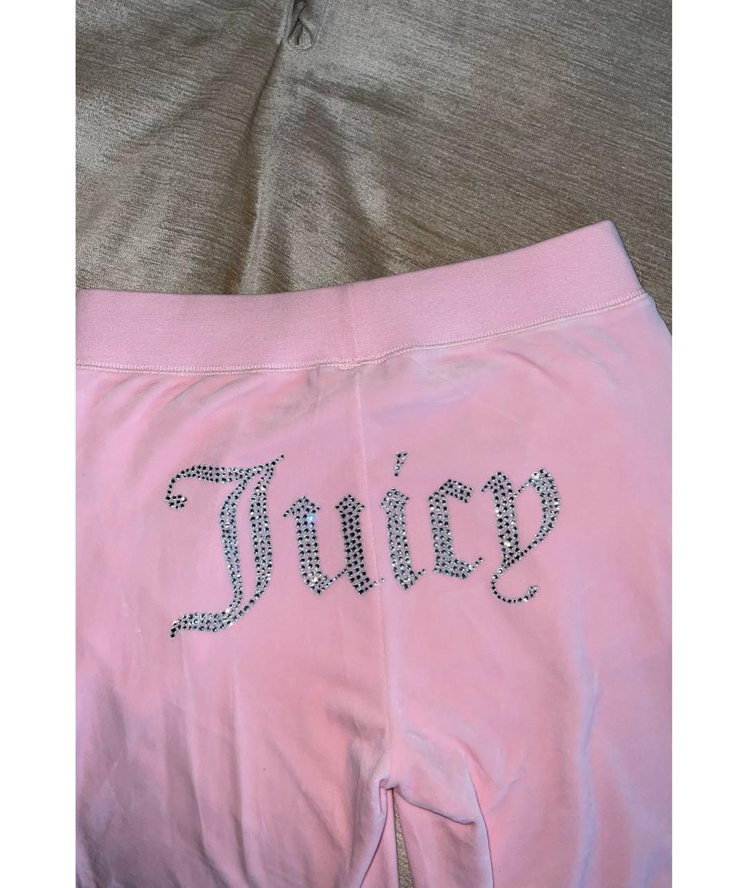JUICY COUTURE Розовый велюровый спортивные костюмы, фото 7
