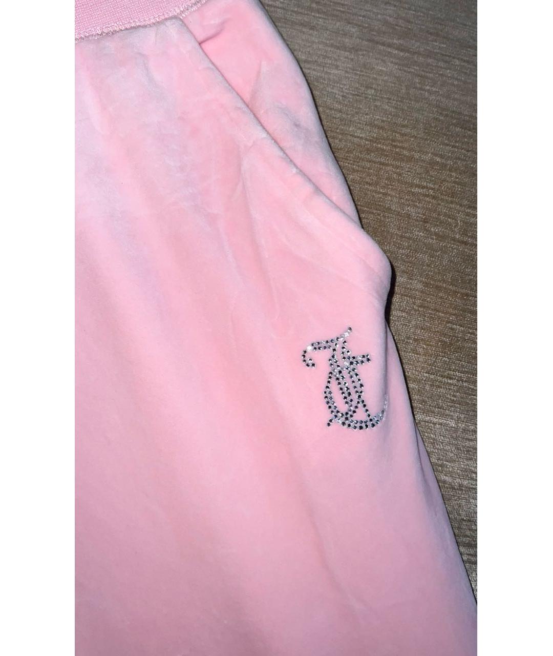 JUICY COUTURE Розовый велюровый спортивные костюмы, фото 8