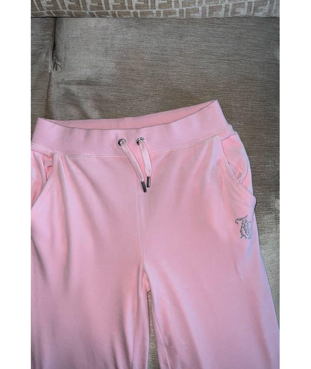 JUICY COUTURE Розовый велюровый спортивные костюмы, фото 6