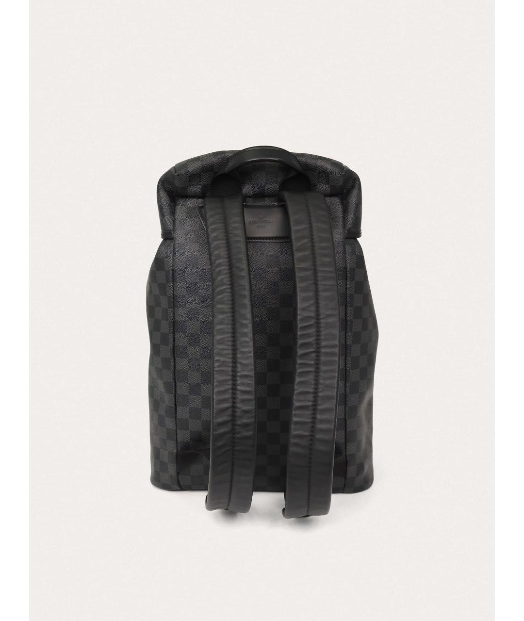 LOUIS VUITTON Черный кожаный рюкзак, фото 3