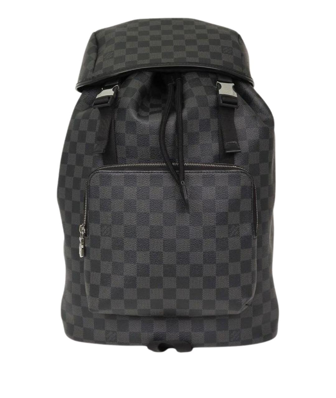 LOUIS VUITTON Черный кожаный рюкзак, фото 1