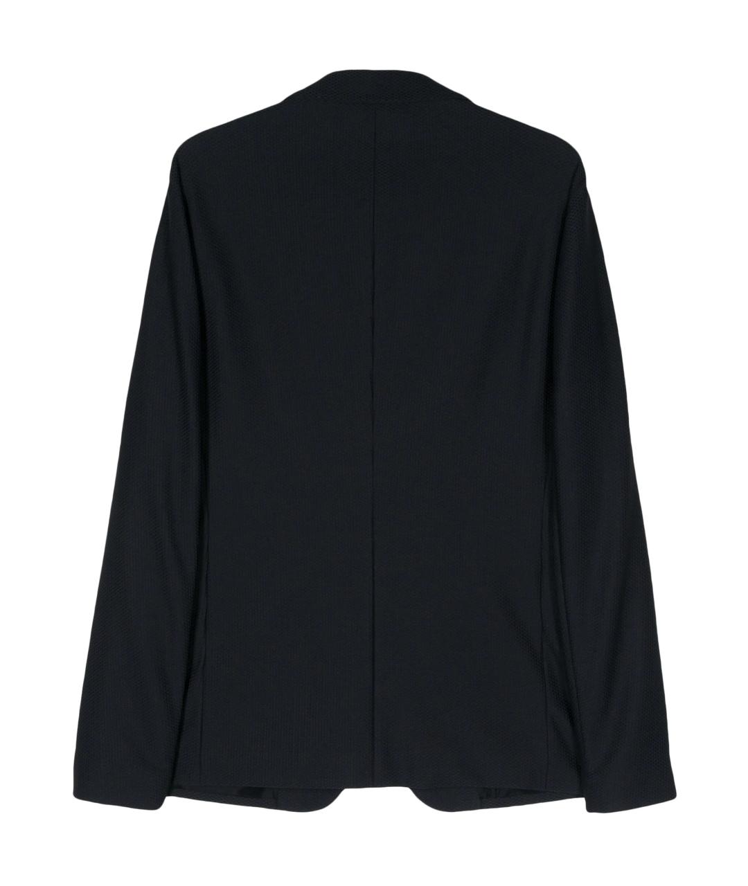 GIORGIO ARMANI Темно-синий полиамидовый пиджак, фото 3