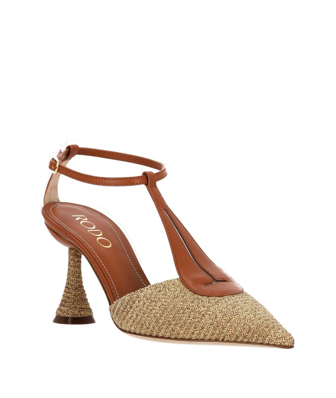 rodo Коричневые кожаные босоножки, фото 2