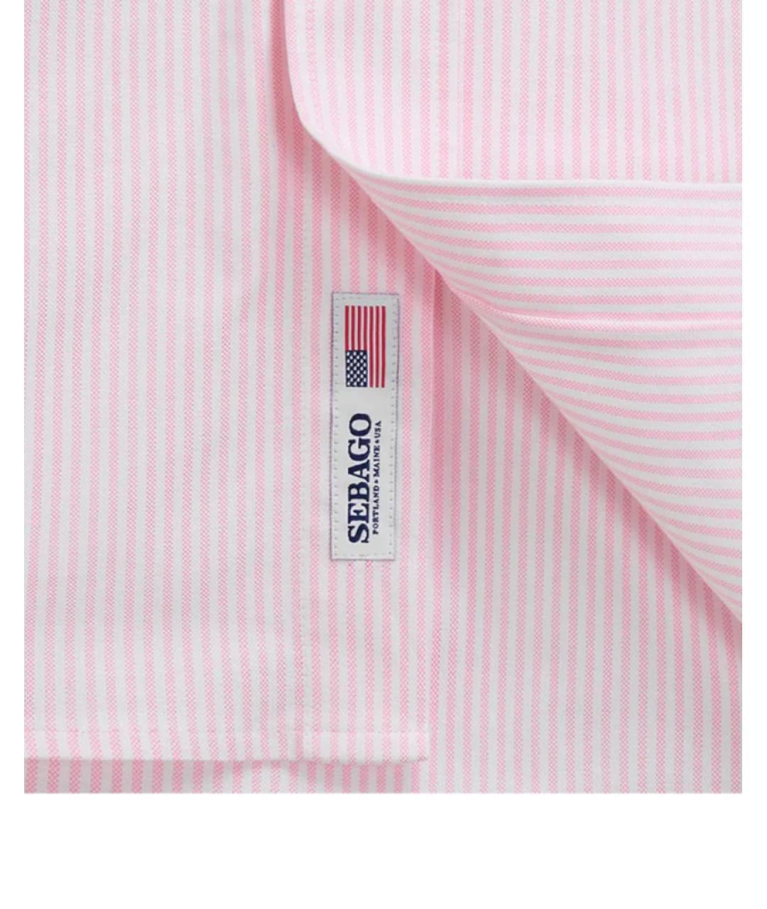 SEBAGO Розовая хлопковая кэжуал рубашка, фото 2