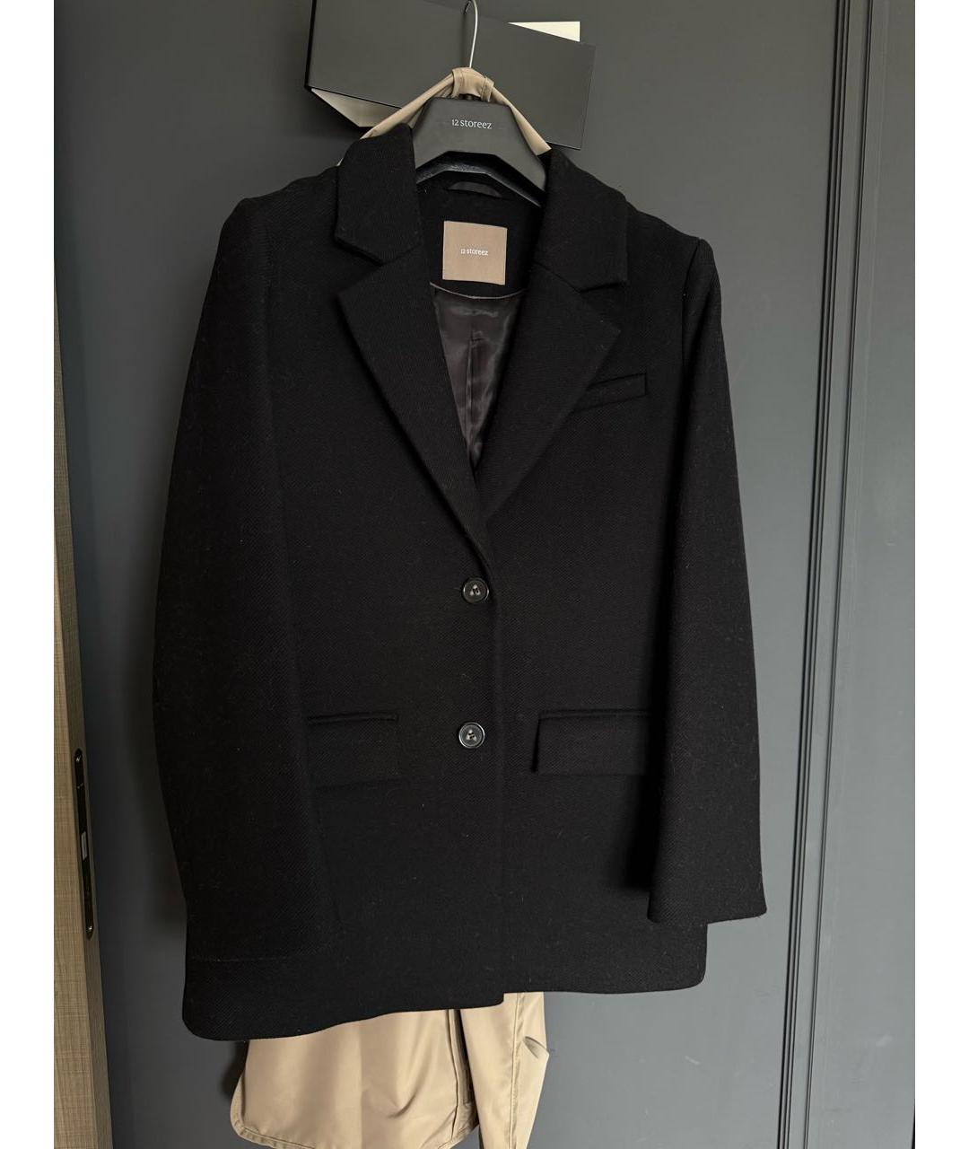 12 STOREEZ Черное шерстяное пальто, фото 8