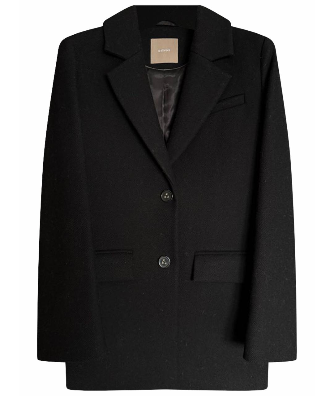 12 STOREEZ Черное шерстяное пальто, фото 1