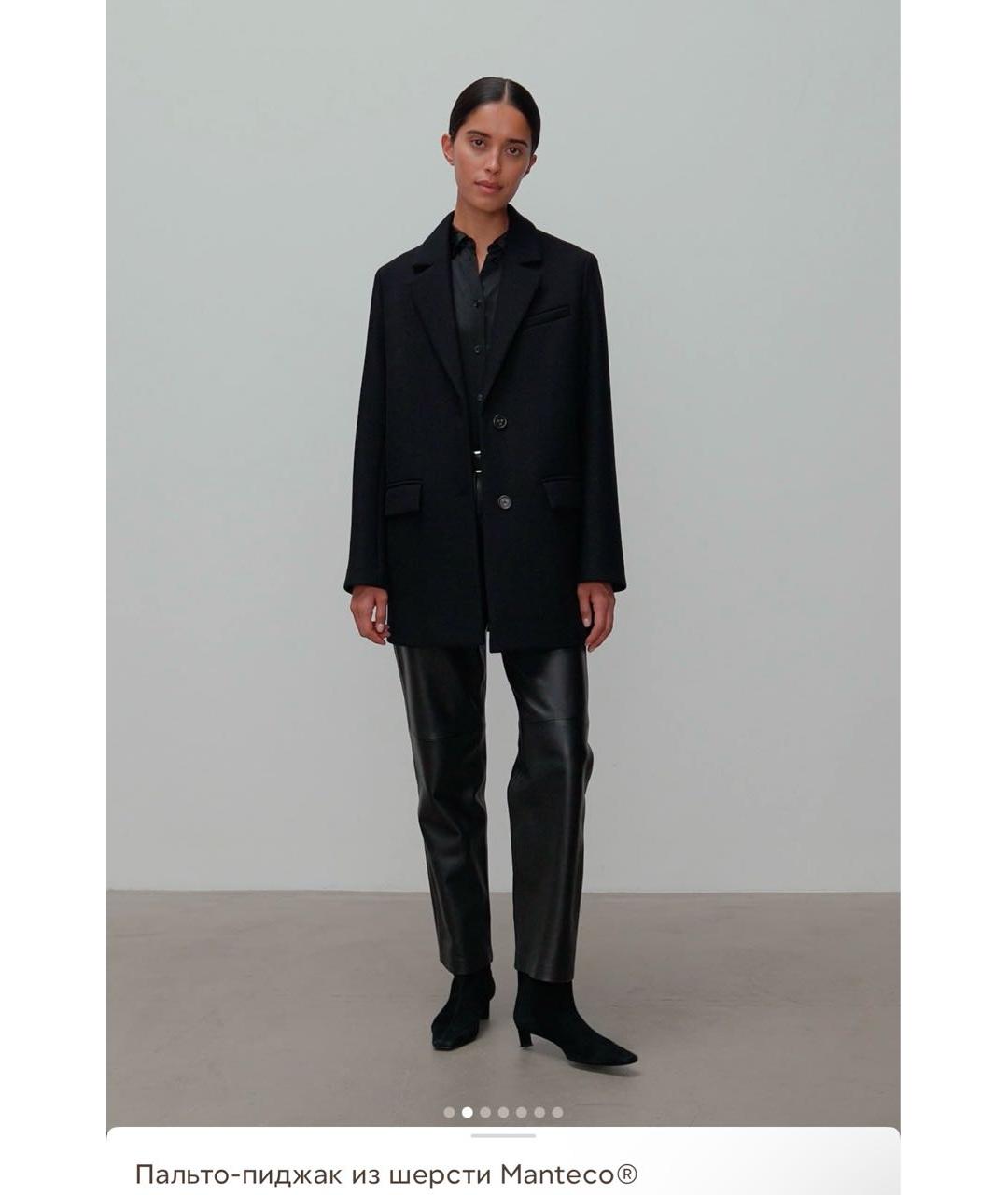 12 STOREEZ Черное шерстяное пальто, фото 7