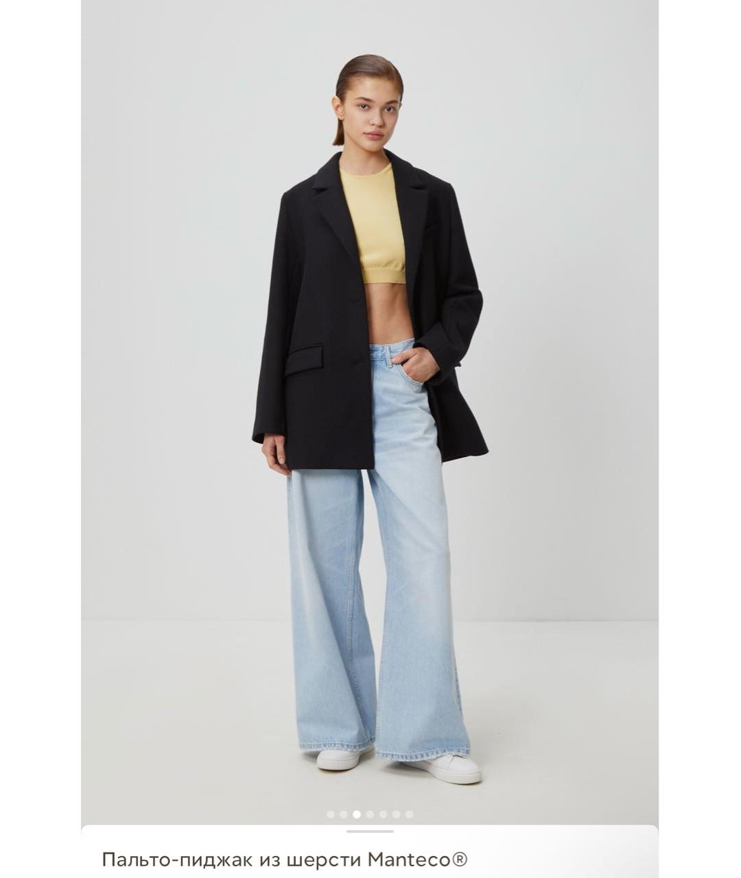 12 STOREEZ Черное шерстяное пальто, фото 5