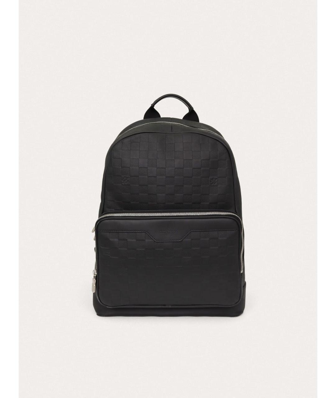 LOUIS VUITTON Черный кожаный рюкзак, фото 9