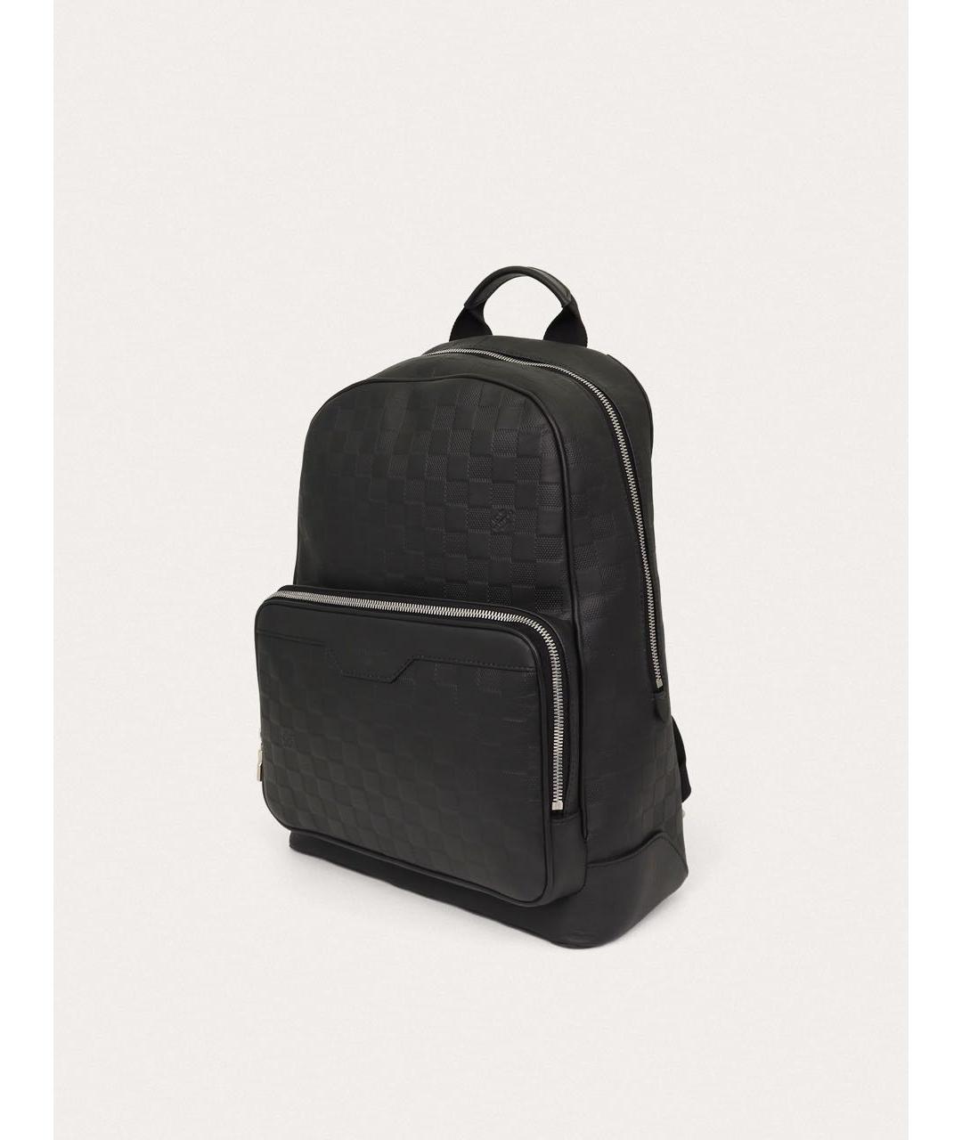 LOUIS VUITTON Черный кожаный рюкзак, фото 2