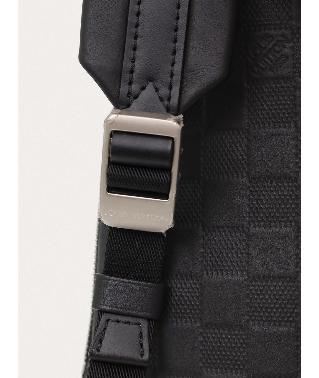 LOUIS VUITTON Черный кожаный рюкзак, фото 6