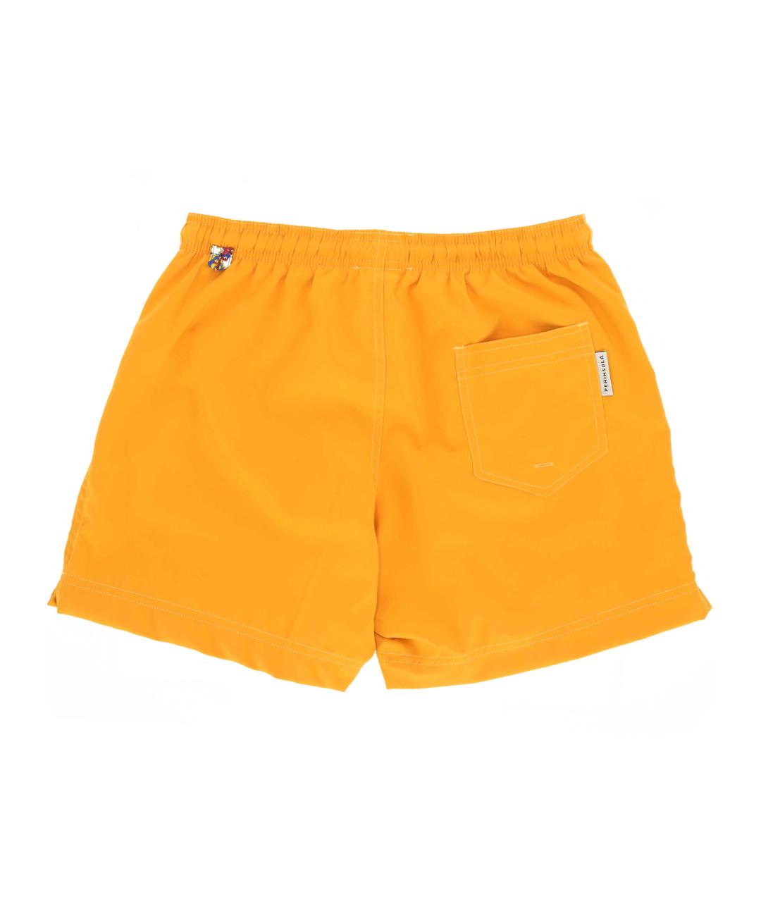 PENINSULA Оранжевое полиамидовые шорты, фото 3