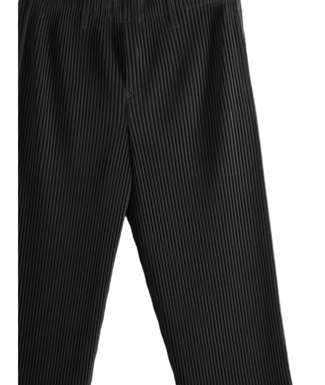 ISSEY MIYAKE Черные полиэстеровые повседневные брюки, фото 2