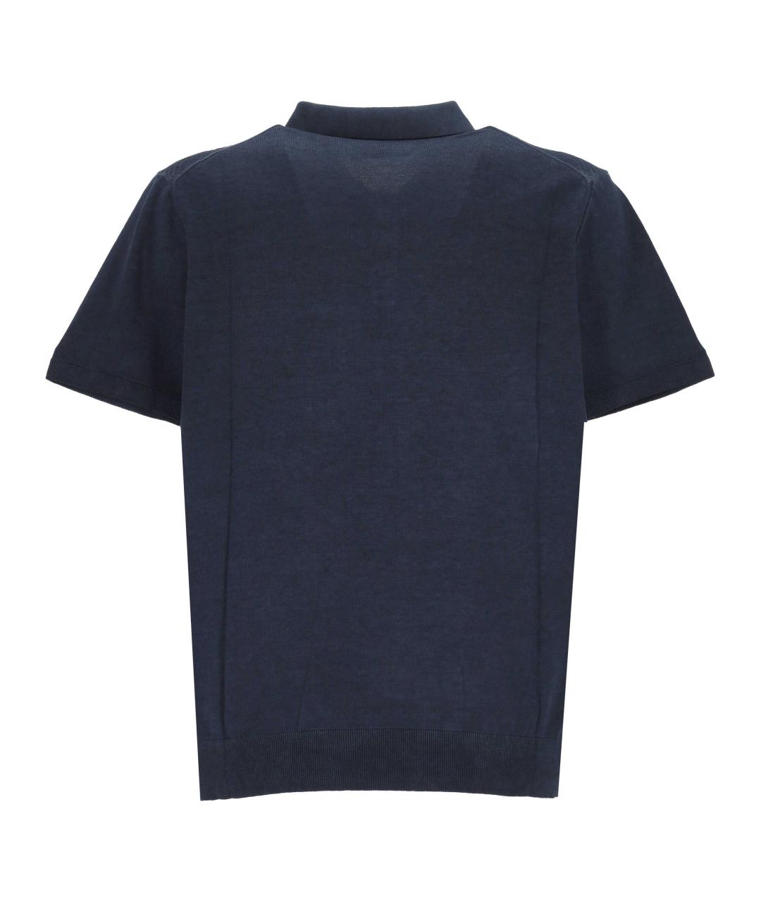 PEUTEREY Синее поло с коротким рукавом, фото 3