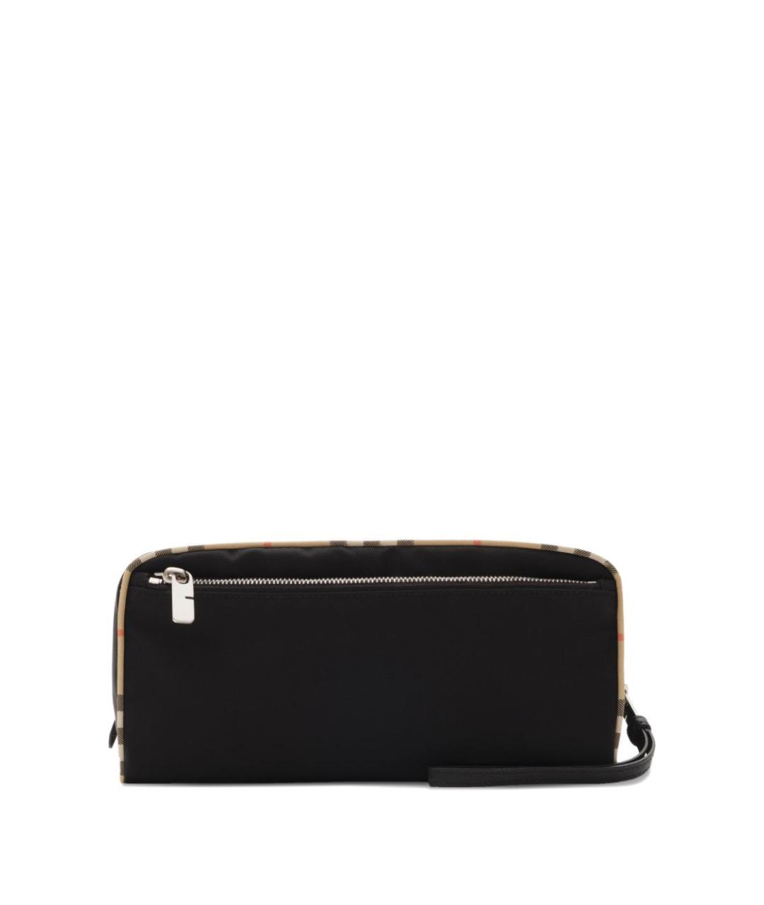 BURBERRY Черная тканевая косметичка, фото 3