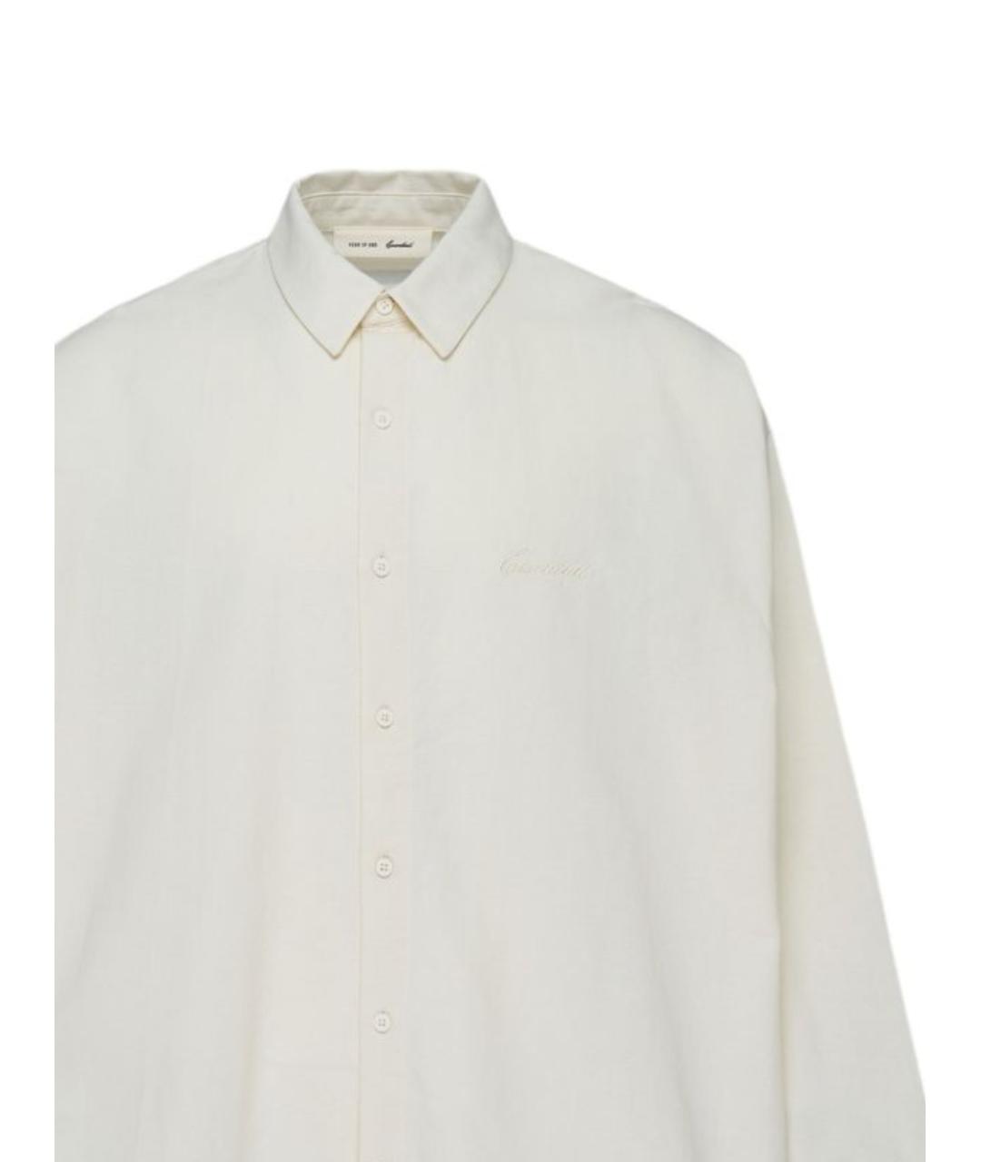 FEAR OF GOD ESSENTIALS Белая хлопковая кэжуал рубашка, фото 2