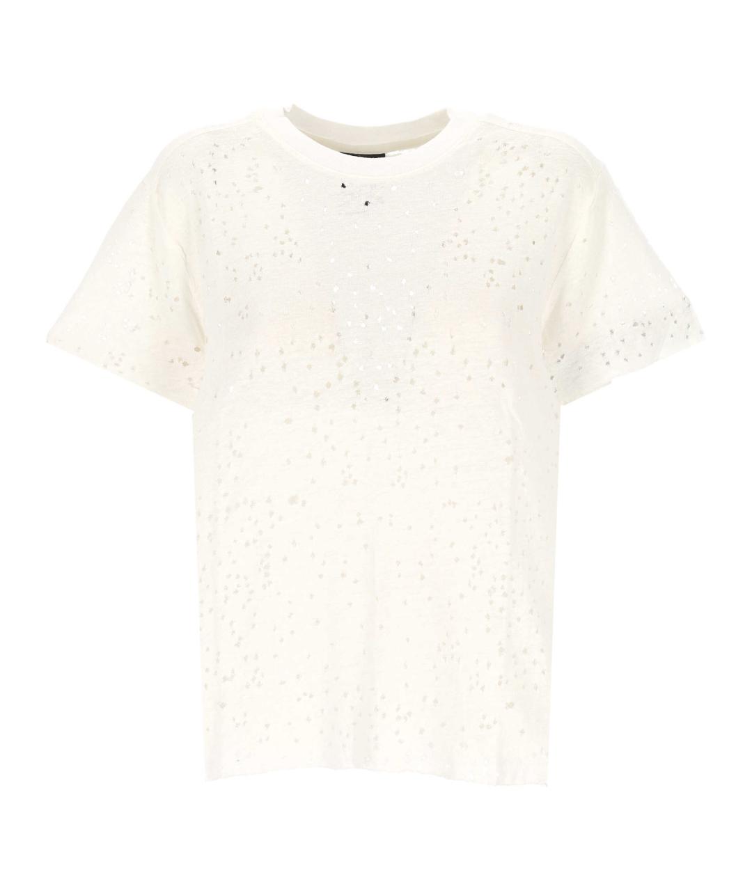 THOM KROM Белая вискозная футболка, фото 1