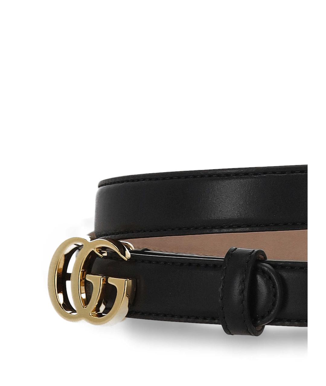 GUCCI Черный кожаный ремень, фото 2