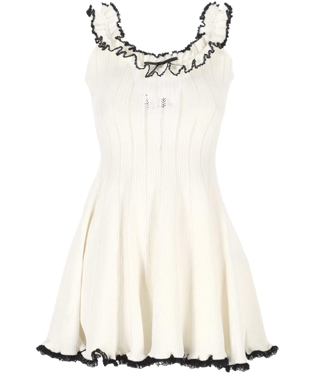 SELF-PORTRAIT Белое вискозное платье, фото 1