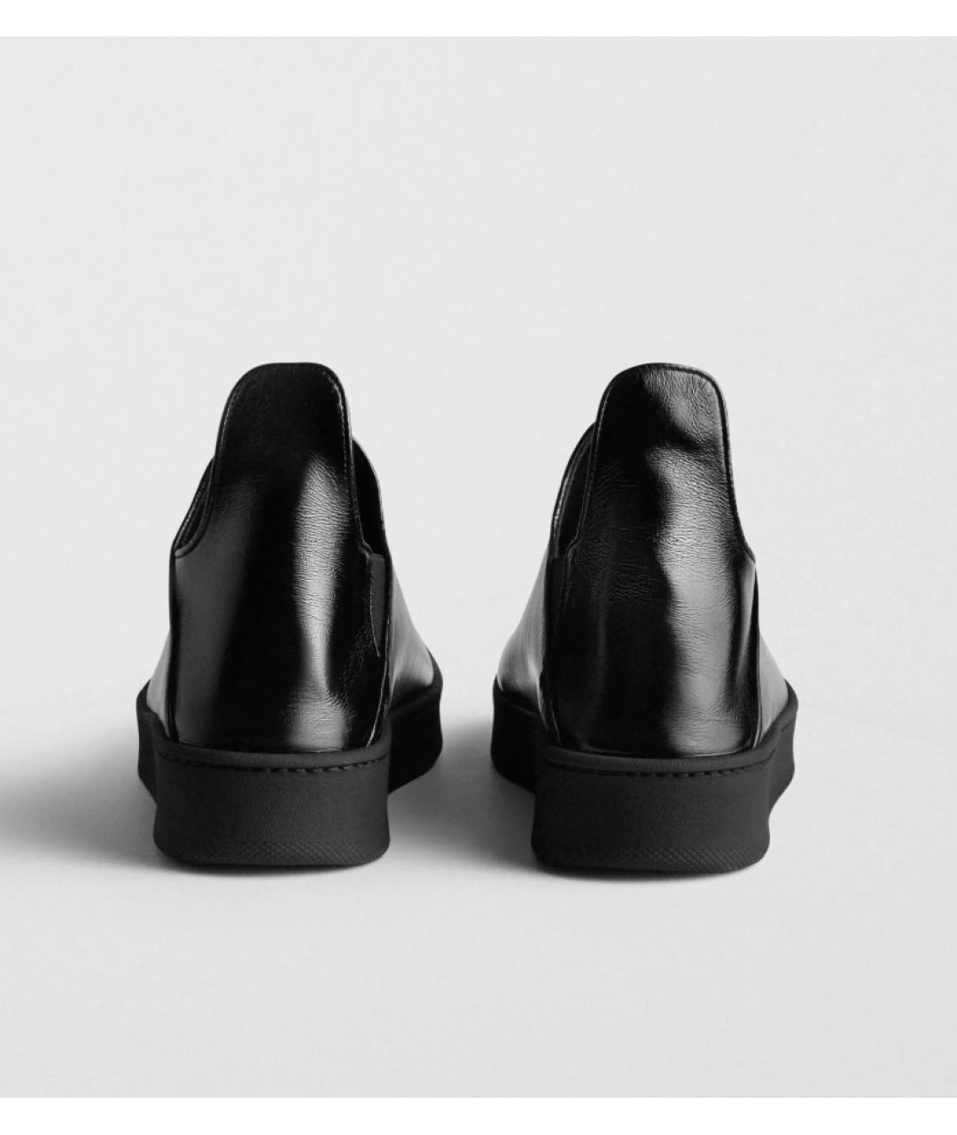 PHOEBE PHILO Черные кожаные слипоны, фото 3