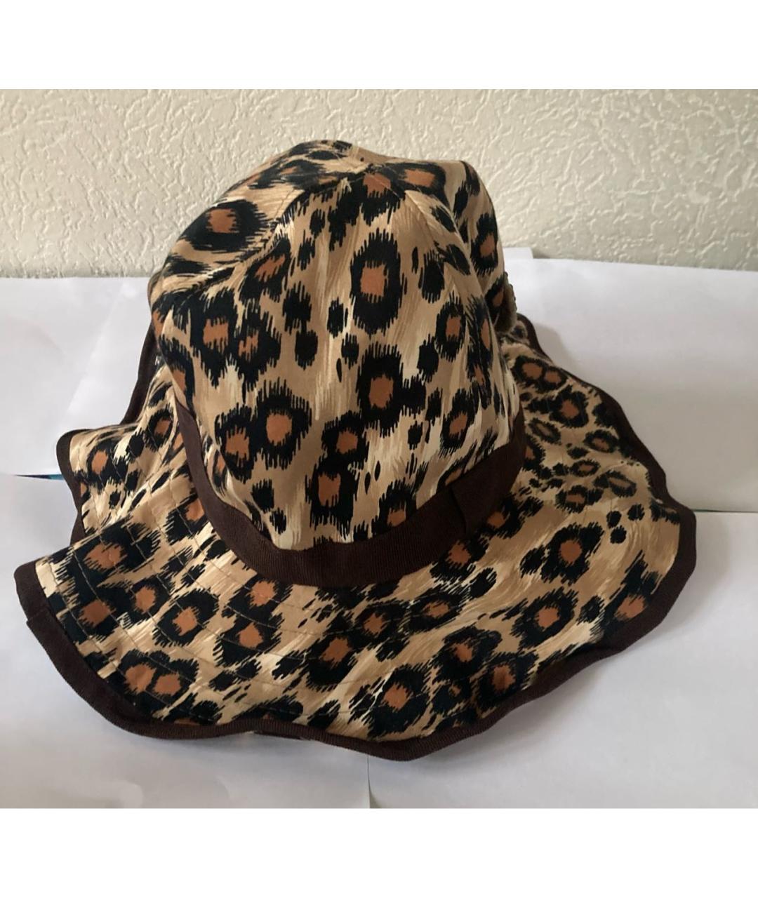 MOSCHINO JEANS Коричневая хлопковая панама, фото 2