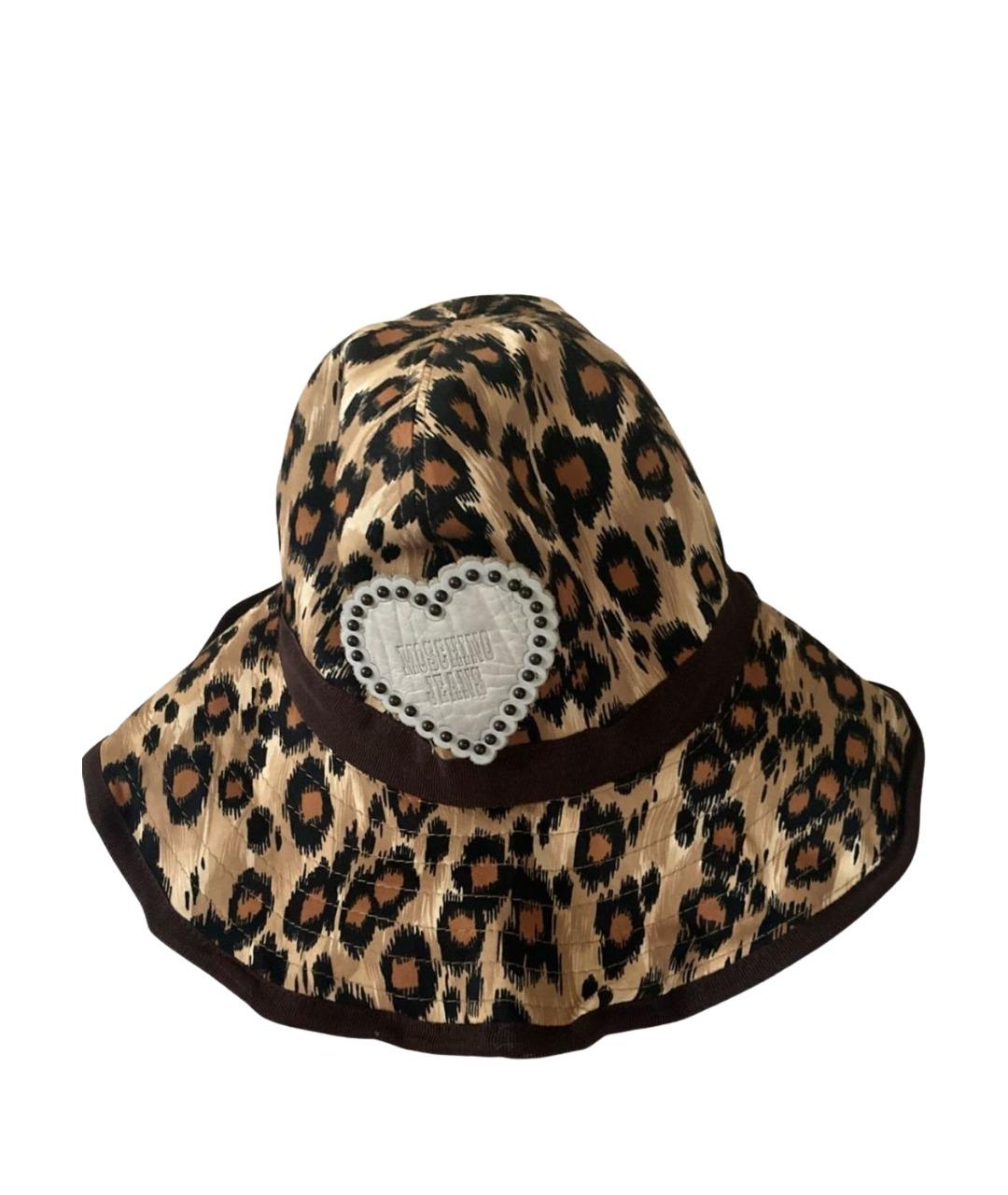 MOSCHINO JEANS Коричневая хлопковая панама, фото 1