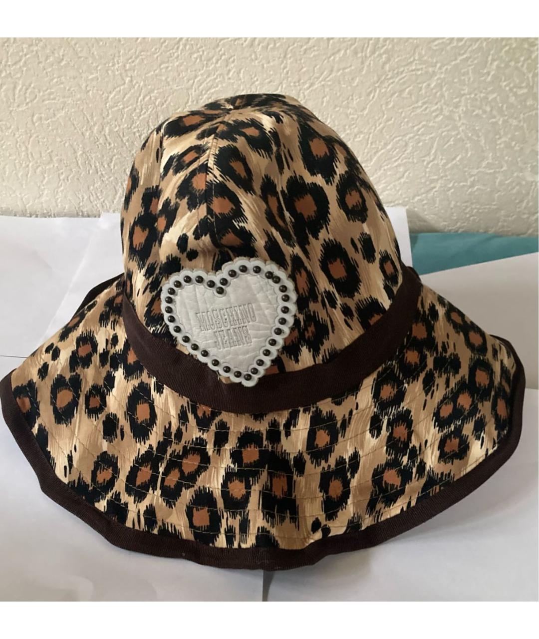 MOSCHINO JEANS Коричневая хлопковая панама, фото 4