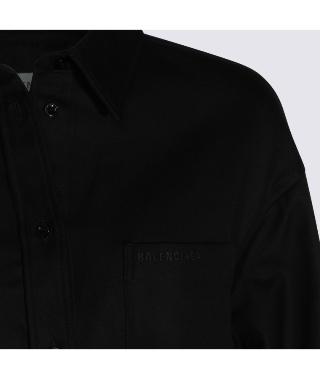 BALENCIAGA Черная рубашка, фото 3