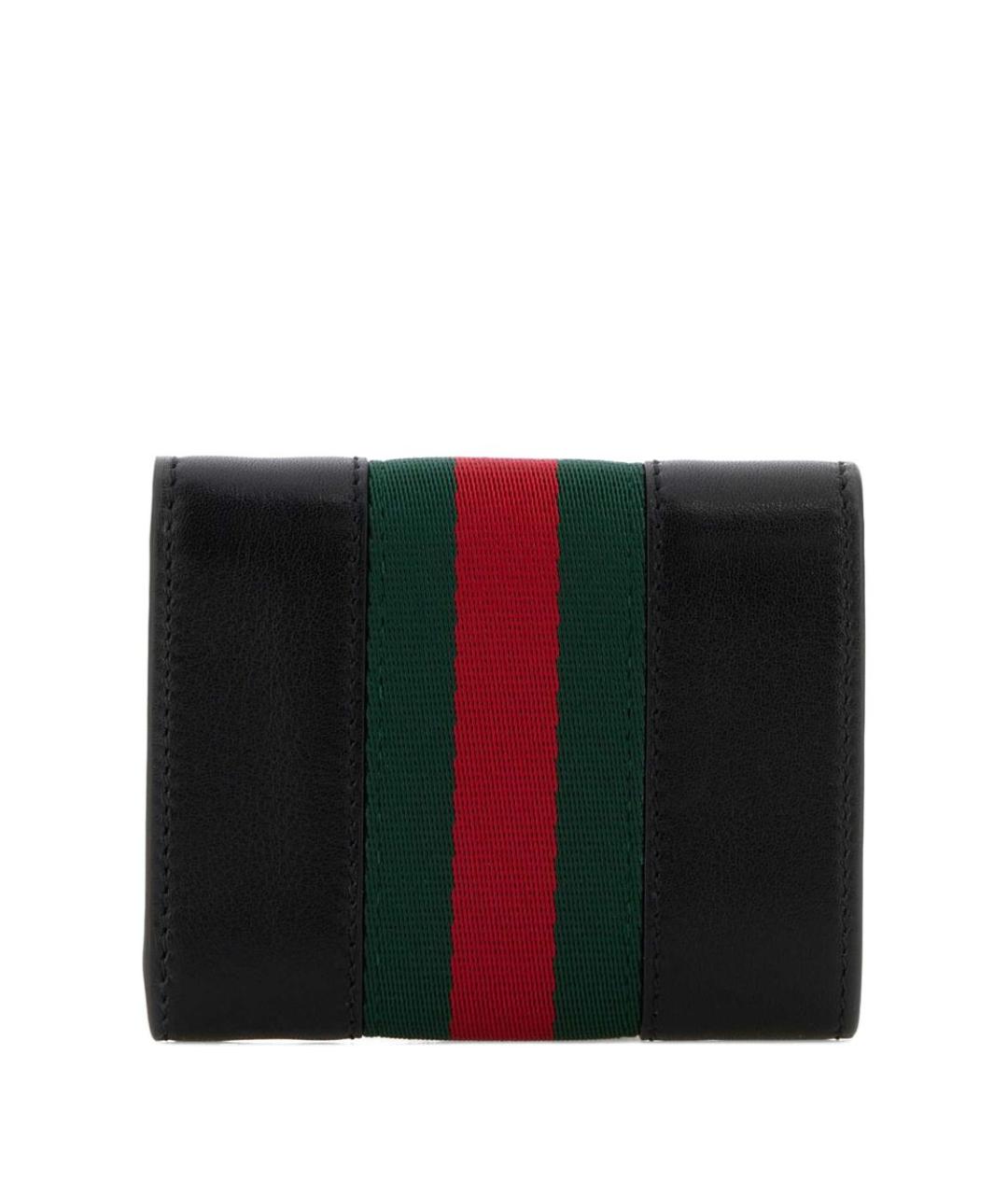 GUCCI Черный кожаный кошелек, фото 3