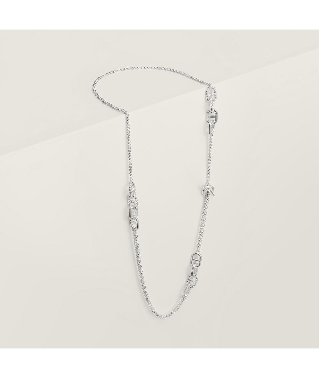 HERMES Серебряное серебряное колье, фото 5